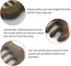 OULIGET Massage Wooden Comb, Wood Wide Tooth Hair Comb, Scraping Scalp Massage - Image 6