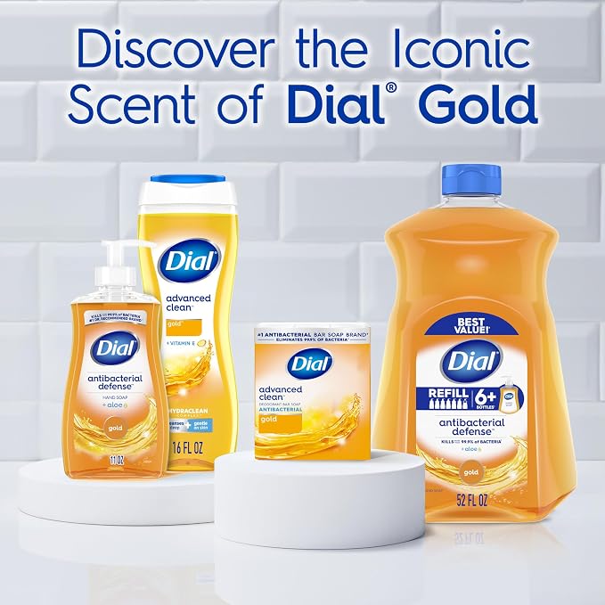 Dial Body Wash, Advanced Clean Gold, 16 Fl Oz, Hydraclean Complex & Vitamin E - Image 7