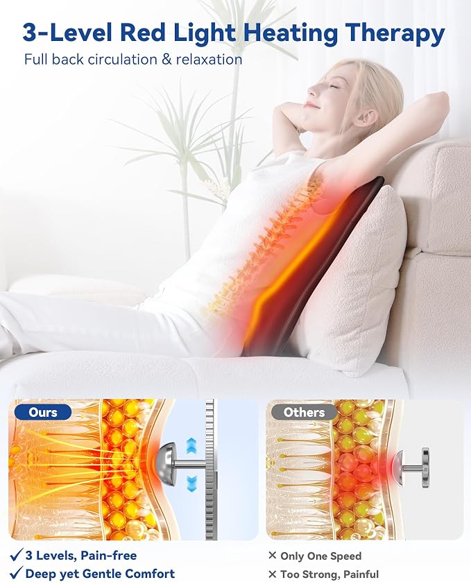 KingPavonini Back Massager for Pain Relief Deep Tissue, Up-Down Rolling & - Image 3