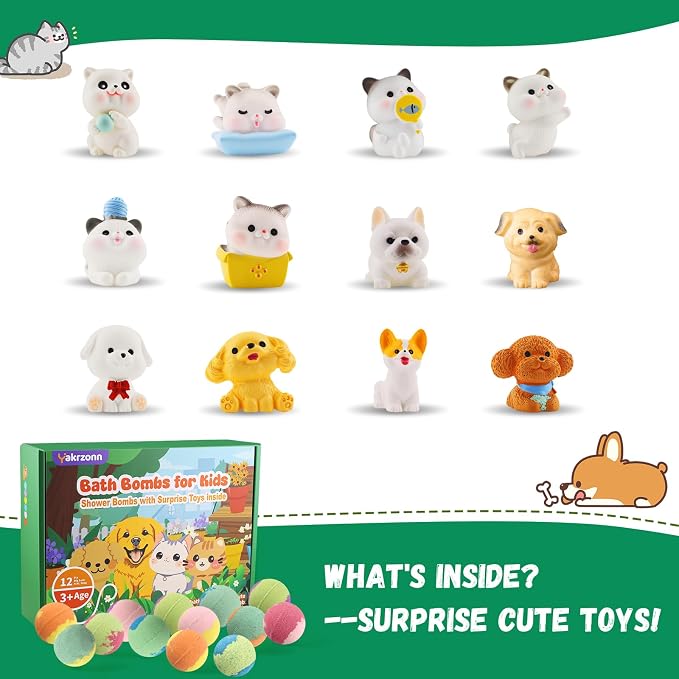 Bath Bombs for Kids with Surprise Toys Inside, Natural Safe Bathbombs for - Image 8