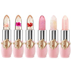 BestLand 6 Pcs/Set Flower Jelly Lipstick Set Temperature Change Moisturizer by Bestland