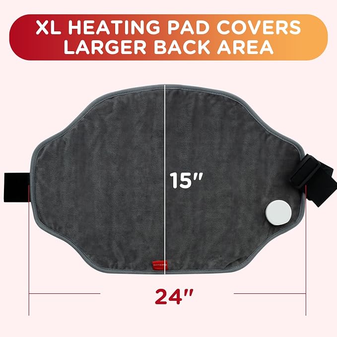 Heating Pad for Back, Comfytemp Mothers Day Gifts for Women Men Dad Mom - Image 7