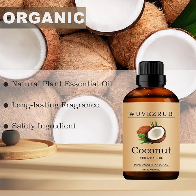 Coconut Essential Oils, 60ML Pure and Natural Essential Oil - Image 4
