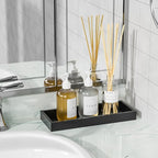ZHWS Bathroom Tray Countertop for Toiletries, Bamboo Kitchen Tray for Soap - Image 4