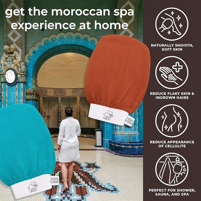 Natural Elephant Exfoliating Kessa Glove - Image 2