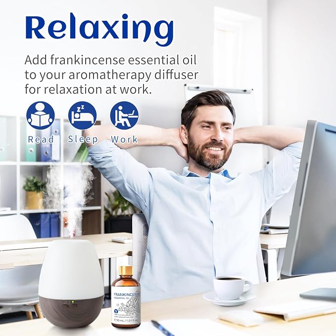 HIQILI 30ML Frankincense Essential Oil, Skin Care, Camp Atmosphere Creation - Image 4