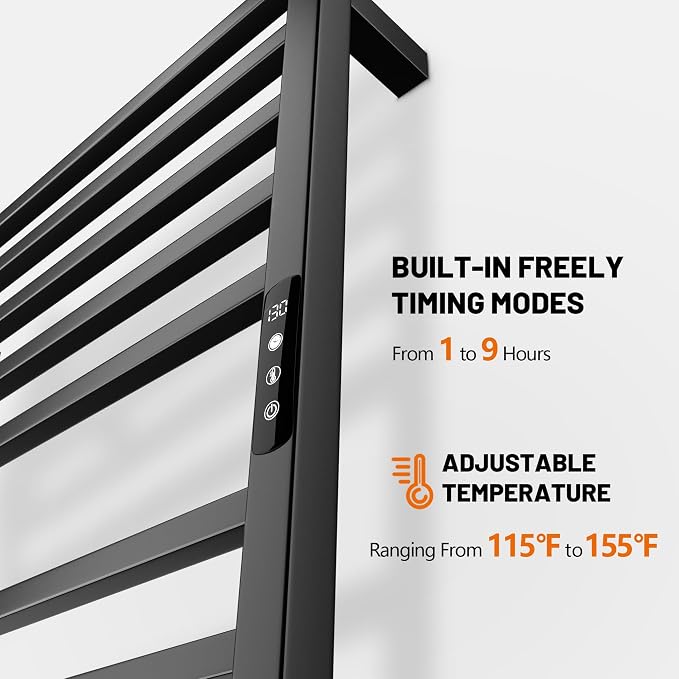 Poloma Wall Mounted & Freestanding Towel Warmer Rack - Image 2