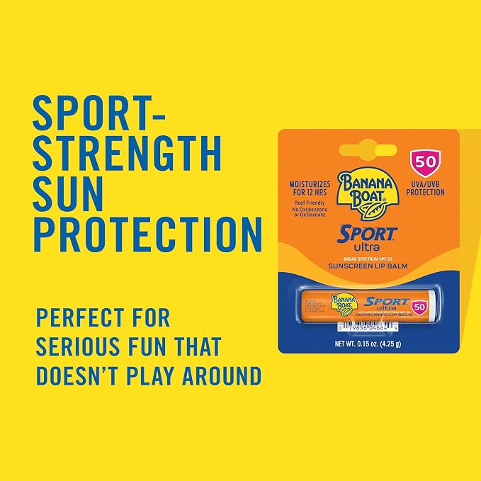 Banana Boat Sport Ultra Sunscreen Lip Balm, Broad Spectrum SPF 50+, 0.15 Ounce - Image 2