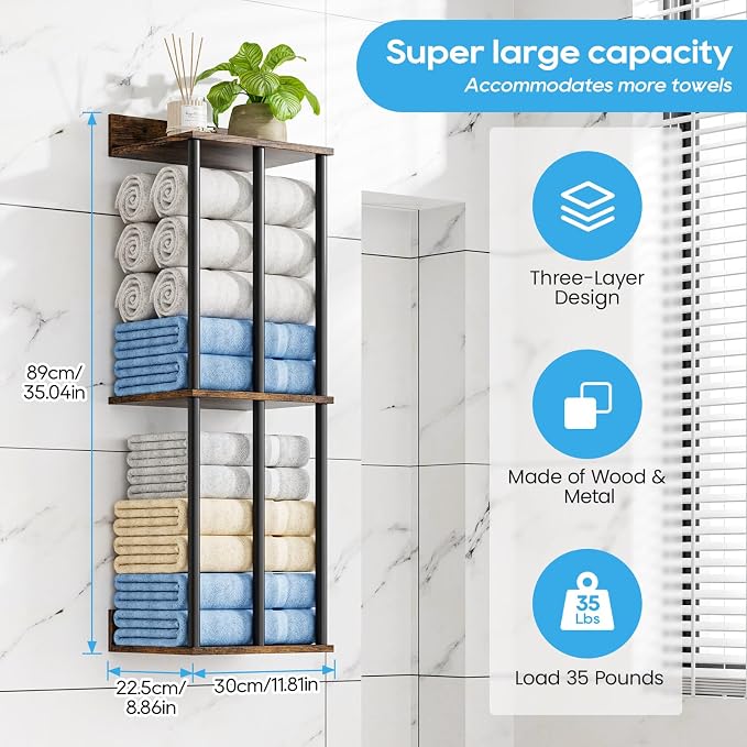 Towel Racks for Bathroom Wall Mounted - Image 2