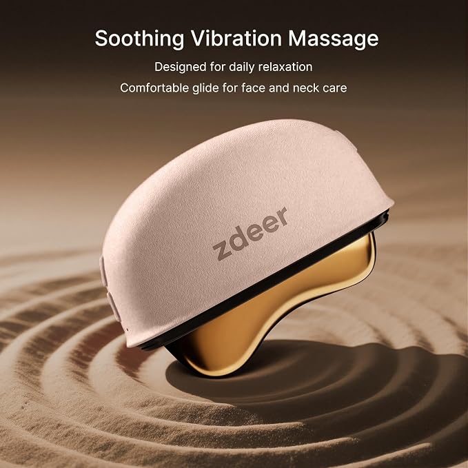 ZDEER LED Red Light Therapy Face & Neck Massager, Electric Heated Gua Sha - Image 7