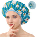 Years calm Shower Caps for Women Reusable Waterproof, Double Layer Waterproof by Yearscalm