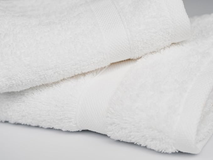 CH White Bath Towels Bulk Pack of 36 – Pure Cotton Lightweight & Absorbent - Image 6
