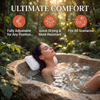 Hot Tub Pillow for Outdoor Bathtub（2-Pack）, Non-Slip Universal Spa Headrest - Image 2