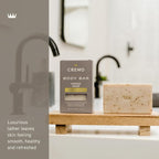 Cremo Exfoliating Body Bar for Men, Vintage Suede Scent, Cleanses and Hydrates - Image 3