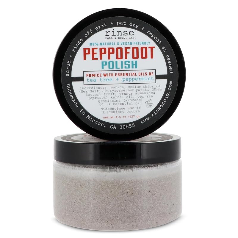 Rinse Bath & Body Peppofoot Peppermint Foot Scrub by RinseBathBodyCo