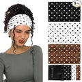 Huachi Polka Dot Headbands for Women Non Slip, Thick Womens Wide Headbands Cute by Huachi