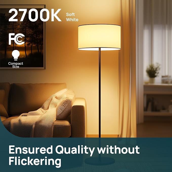 Linkind A19 LED Light Bulbs, 60W Equivalent, 8.5W Energy Efficient, 2700K Soft - Image 5