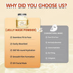 Pjordo Jelly Masks for Facials Professional, Collagen Firming, Hydrating & - Image 4