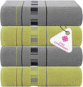 CASA COPENHAGEN X Line 4Pcs 100% Egyptian Cotton Designer Hand Towels Gift Set- by CASACOPENHAGEN