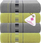 CASA COPENHAGEN X Line 4Pcs 100% Egyptian Cotton Designer Hand Towels Gift Set- by CASACOPENHAGEN
