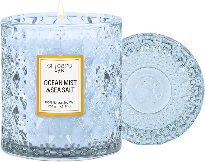 Chloefu LAN Ocean Candles Sea and Salt Candle by ChloefuLANScentedCandles