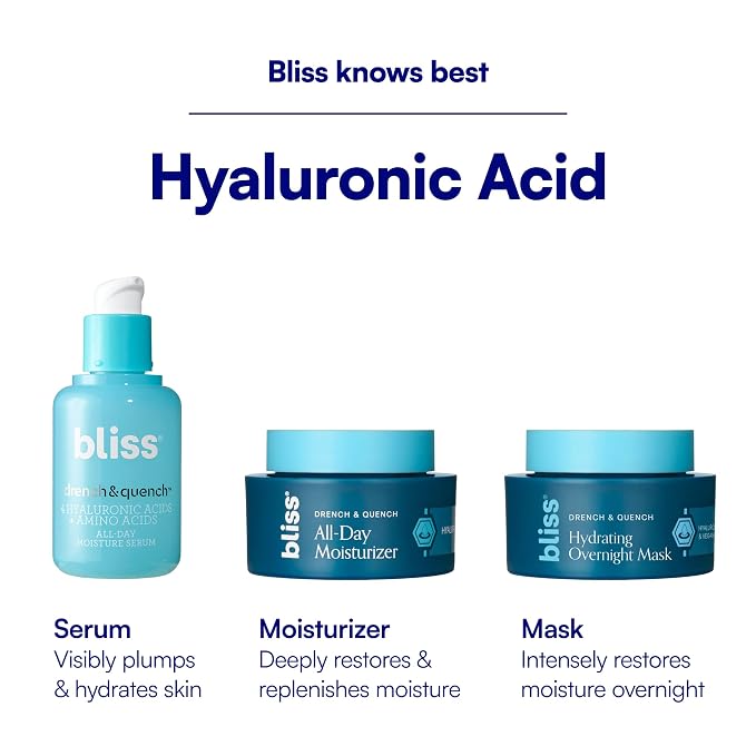 Bliss Drench & Quench Hyaluronic Acid Serum – Hydrating Face Serum - Image 8