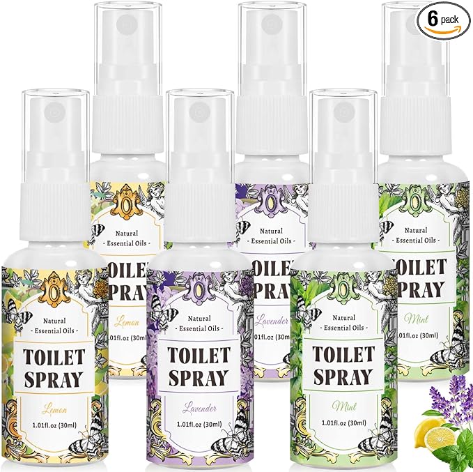 STRN Toilet Spray, Mint & Lavender Natural Scent, Portable Instant Odor by STRN-Delicate%C2%B7Cozy%C2%B7Stylish