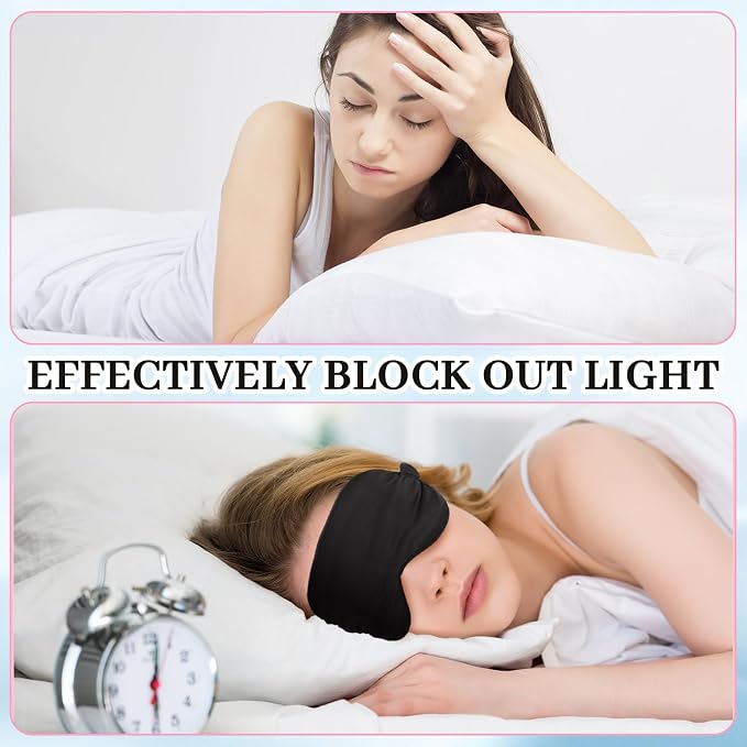 Newcotte 50 Pcs Silk Sleep Eye Mask - Image 6