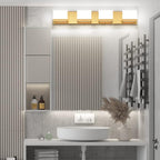Tipace Gold Vanity Lights for Bathroom Modern LED 4 Lights Bathroom Vanity - Image 3