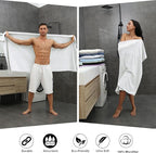 Smuge 8pcs Bath Towel Set, 2 Extra Large Bath Towel Sheets, 2 Hand Towels and 4 - Image 5