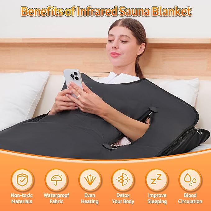 Infrared Sauna Blanket for Home: Portable Design Full Body Detox Therapy - Image 2