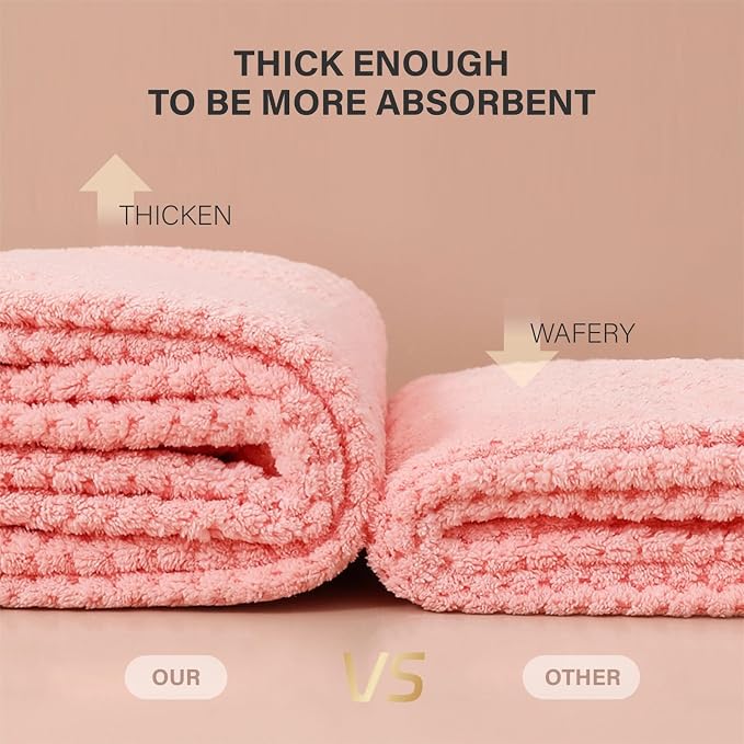 MaopaoBeauty 2 Pack Microfiber Hair Towel Wrap - Image 7