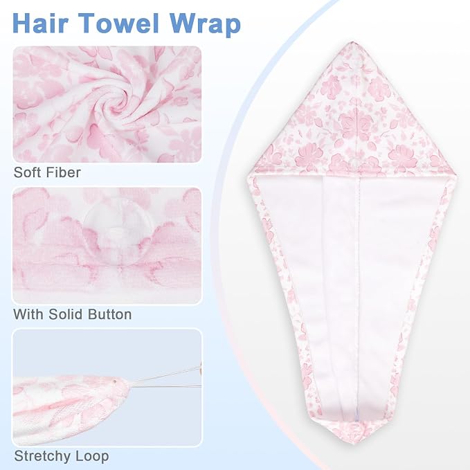 Unicorn Castle Microfiber Hair Towel - Image 5