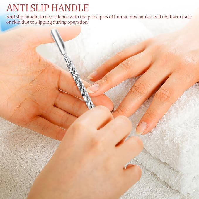 Cuticle Pusher Nail Polish Remover 2-in-1 Cuticle Trimmer Nail Care Tool - Image 3