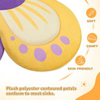 Flower Baby Bath Pad for Infant Bathtub Sink Flower Mat Tub Little Lotus - Image 2