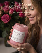 M&SENSE Sandalwood Rose Scented Candle 19.4oz 110 Hours Long Lasting Burn - Image 3