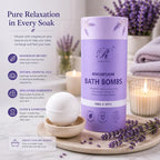 Magnesium Lavender Bath Bombs Gift Set – XL Epsom Salt Bath Bombs - Image 3