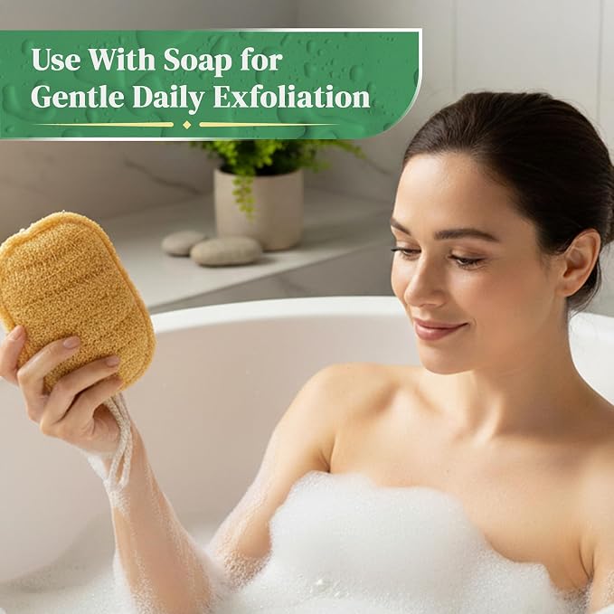 Natural Loofah Exfoliating Sponge - Image 6