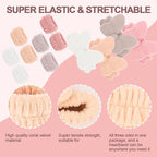 CAVETEE Spa Headband for Washing Face, 4 Pack Fuzzy Skincare Cute Butterfly - Image 5
