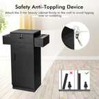 Giantex Salon Storage Cabinet, Locking Hair Styling Storage Organizer - Image 6