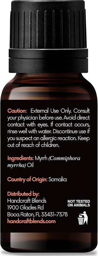 Handcraft Blends Myrrh Essential Oil – 0.33 Fl Oz – 100% Pure and Natural – - Image 2