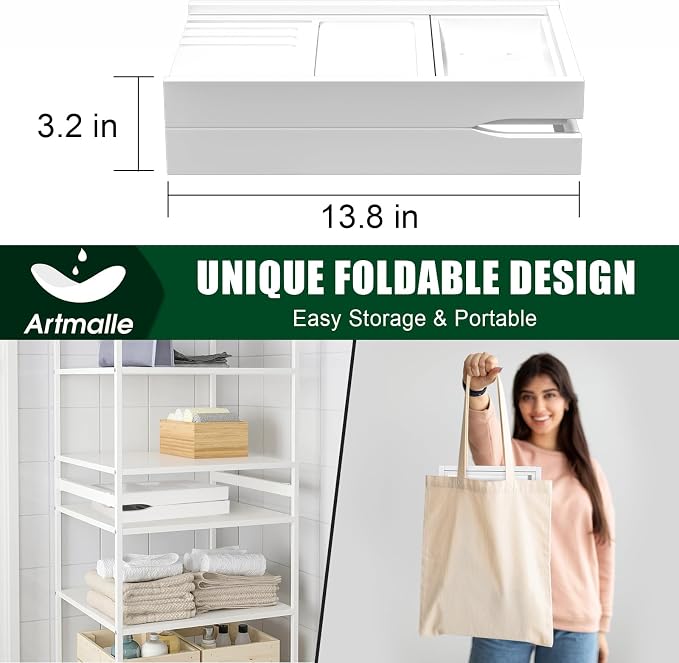 Artmalle Foldable Bathtub Caddy Tray - Image 4