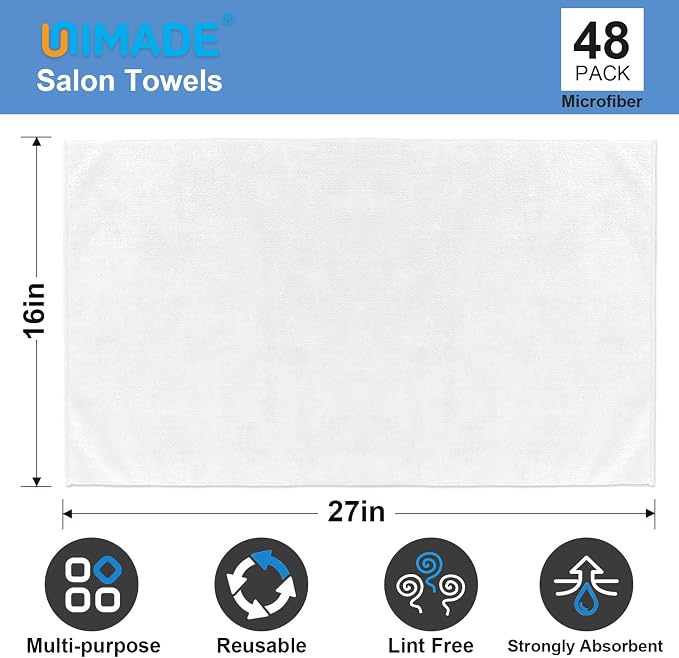 UNIMADE 48 Pack Hand Towels Set - Image 2