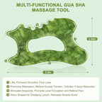 6-in-1 Jade Stone Body Gua Sha Facial Tools - Image 2