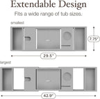 Bamboo Bathtub Tray Caddy - Image 7