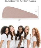 ROLSHOL Extra Large 4 Pack Microfiber Hair Towel Wrap - Image 2