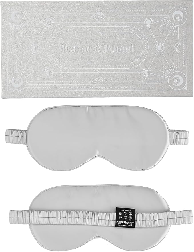 Formé & Found Formé & Found Luxury Silk Sleep Mask, 100% 6A Mulberry Silk Eye by HappyWinterHolidays