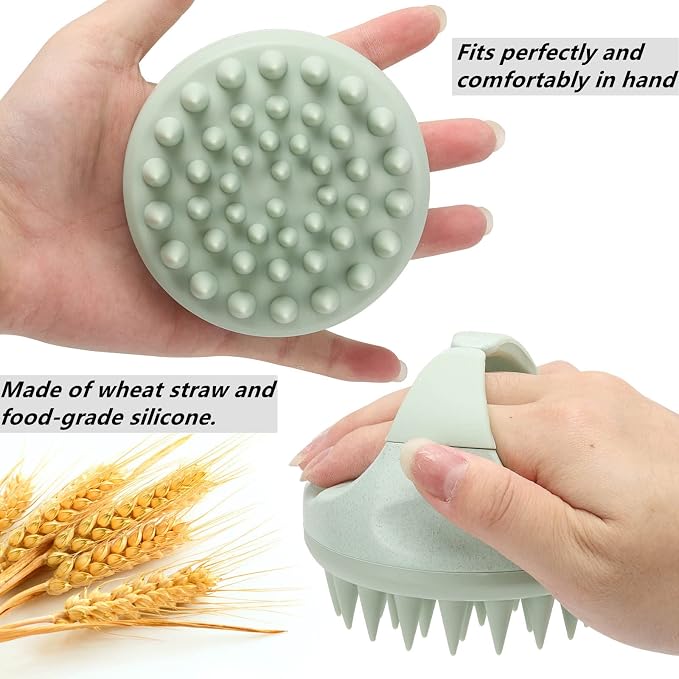 Hair Scalp Massager Shampoo Brush Silicone Scalp Scrubber Head Scrubber - Image 3