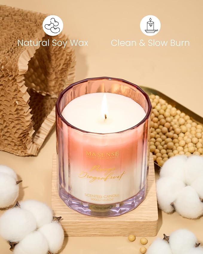 M&SENSE Mango Dragonfruit Scented Candle - Image 3