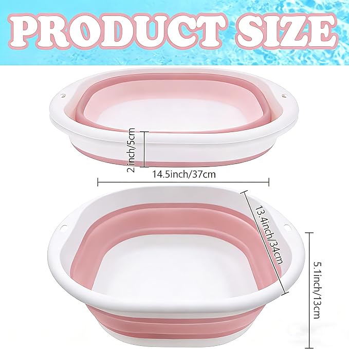 Portable Pool Foot Bath, Collapsible Pool Foot Wash Basin Tub, Foot Bath Basin - Image 3